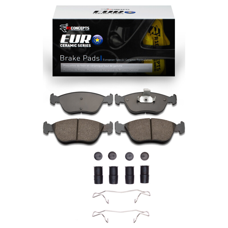 Picture of R1 93-04 Volvo 850 Front Euro Ceramic Pads & Hardware Kit