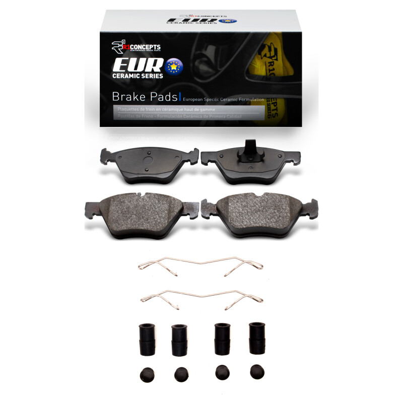 Picture of R1 96-08 Chrysler Crossfire Front Euro Ceramic Pads & Hardware Kit