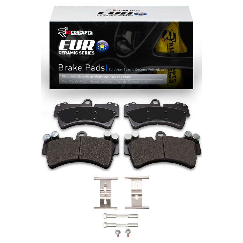 Picture of R1 03-15 Audi Q7 Front Euro Ceramic Pads & Hardware Kit