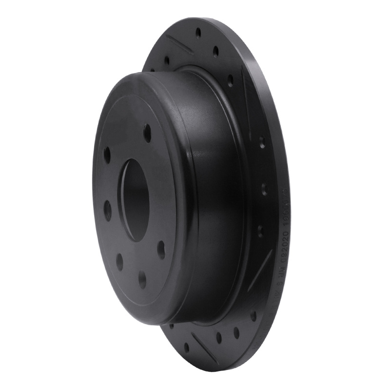 Picture of R1 04-10 Chevrolet Optra (USA/Canada) Rear Right Drilled & Slotted Black Brake Rotor