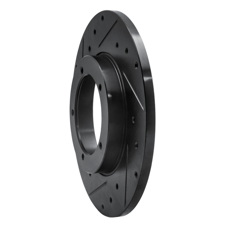 Picture of R1 65-76 Porsche 911 Front Left Drilled & Slotted Black Brake Rotor