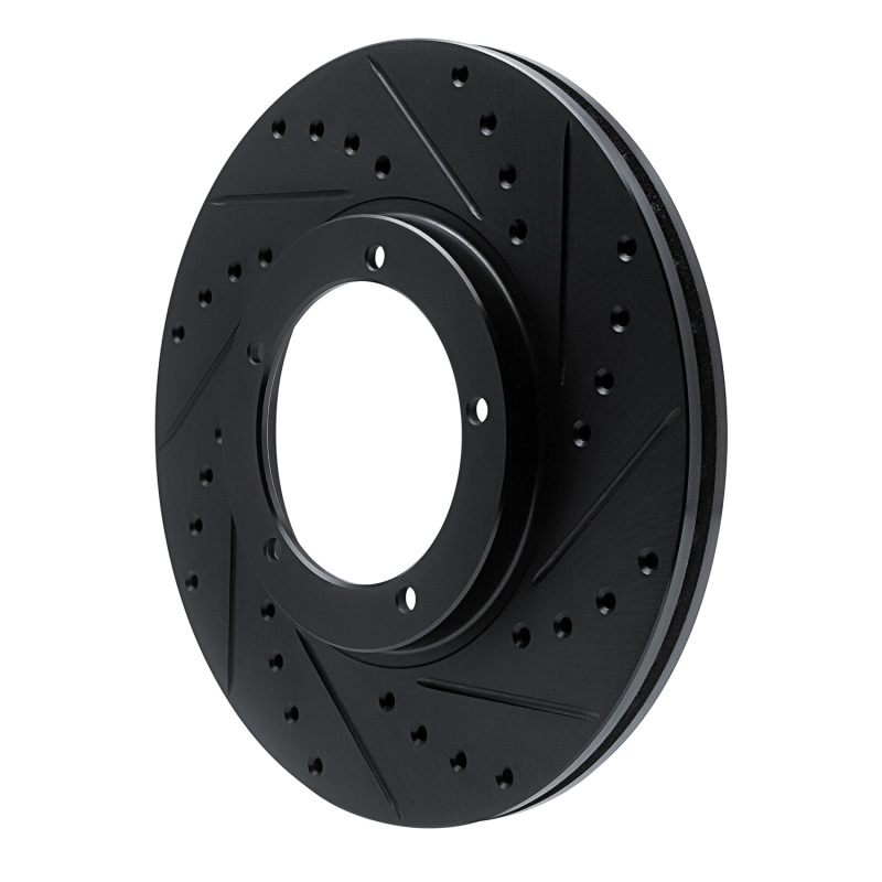 Picture of R1 67-88 Porsche 911 Front Right Drilled & Slotted Black Brake Rotor