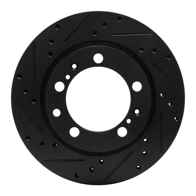 Picture of R1 91-97 Porsche 911 Right Rear Drilled & Slotted Black Brake Rotor