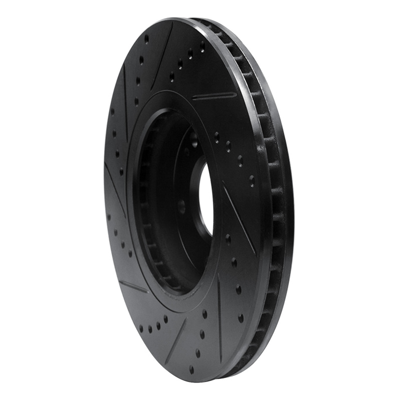 Picture of R1 04-11 Hyundai XG350 Front Right Drilled & Slotted Black Brake Rotor