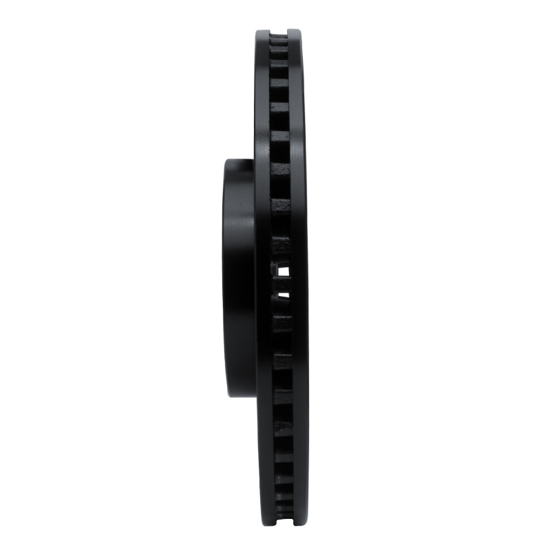 Picture of R1 13-20 Hyundai Santa Fe XL Front Right Drilled & Slotted Black Brake Rotor