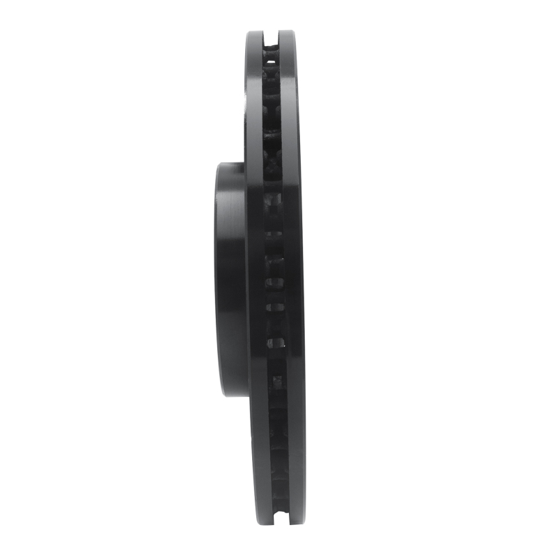 Picture of R1 15-19 Jaguar E-Pace Front Left Drilled & Slotted Black Brake Rotor