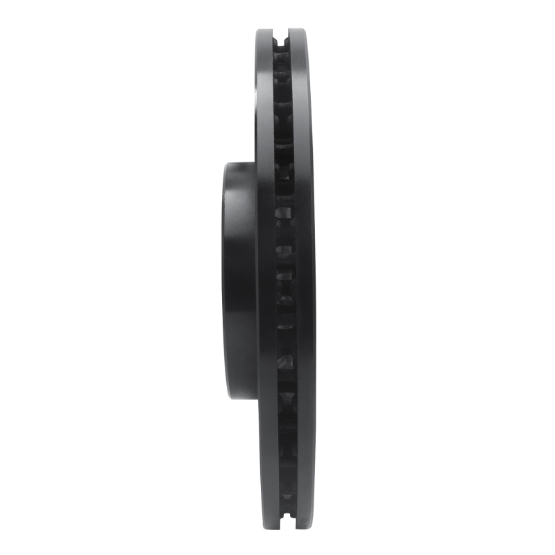 Picture of R1 15-19 Jaguar E-Pace Front Right Drilled & Slotted Black Brake Rotor