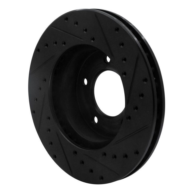 Picture of R1 90-97 Jaguar XJ6 Front Left Drilled & Slotted Black Brake Rotor