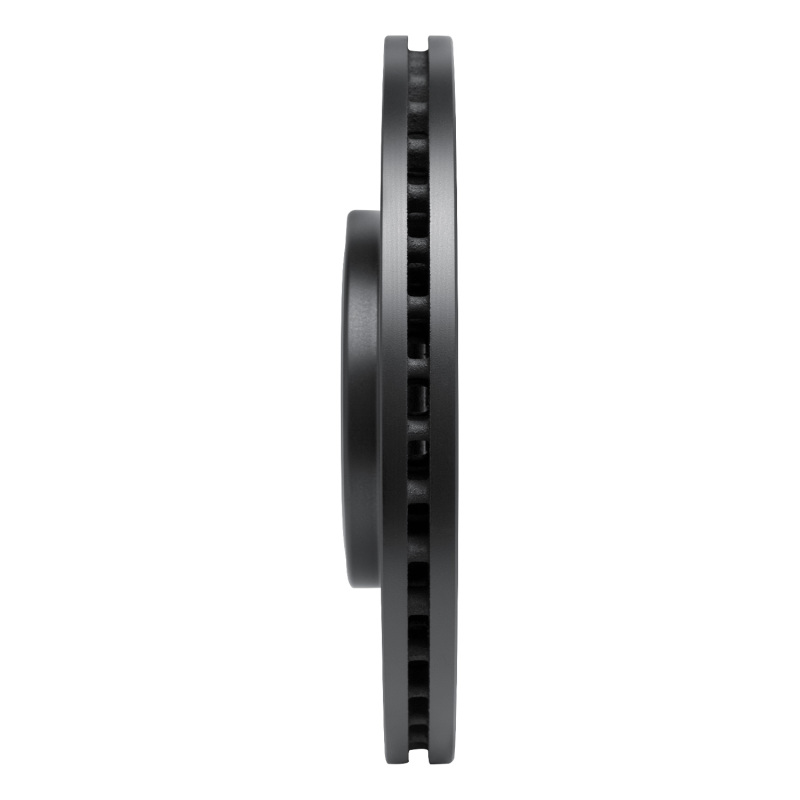 Picture of R1 17-19 Jaguar F-Pace Front Left Drilled & Slotted Black Brake Rotor