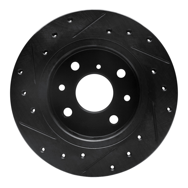 Picture of R1 94-00 Kia Spectra Front Right Drilled & Slotted Black Brake Rotor