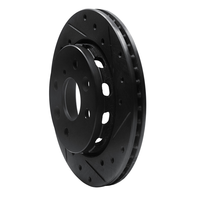 Picture of R1 94-00 Kia Spectra Front Right Drilled & Slotted Black Brake Rotor