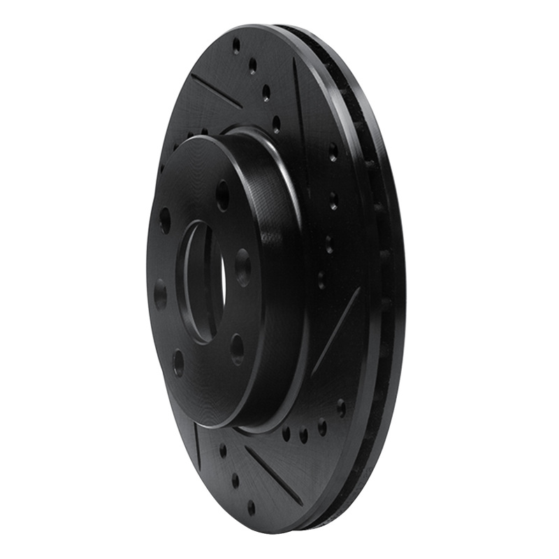Picture of R1 94-00 Kia Spectra Front Right Drilled & Slotted Black Brake Rotor