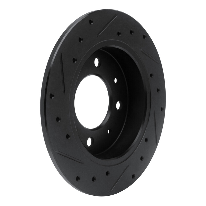 Picture of R1 04-09 Kia Spectra Rear Right Drilled & Slotted Black Brake Rotor