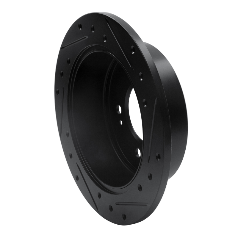 Picture of R1 10-13 Kia Forte Rear Left Drilled & Slotted Black Brake Rotor