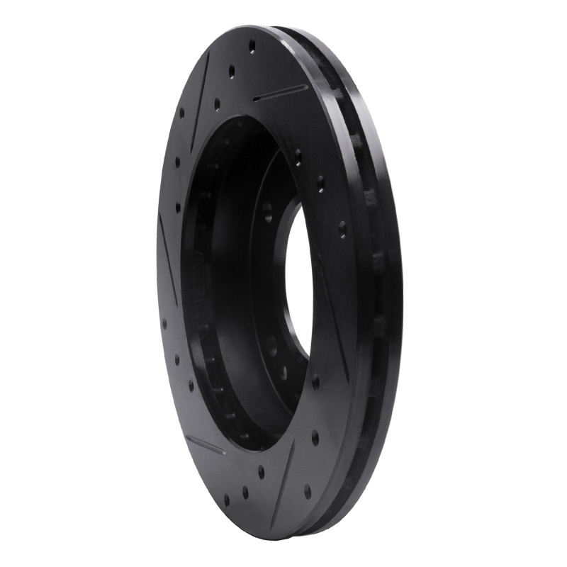 Picture of R1 95-02 Kia Sportage (USA/Canada) Front Right Drilled & Slotted Black Brake Rotor