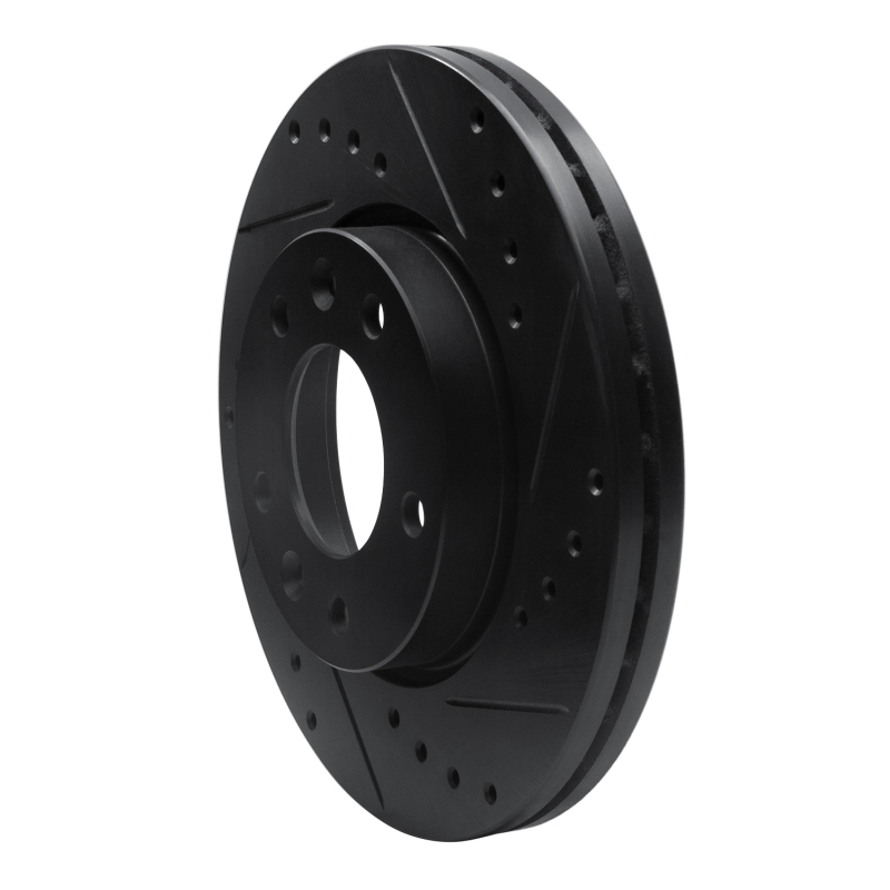 Picture of R1 02-02 Kia Sedona Front Right Drilled & Slotted Black Brake Rotor