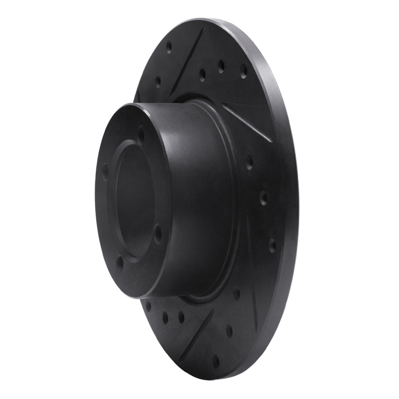 Picture of R1 67-74 Opel Manta Front Left Drilled & Slotted Black Brake Rotor