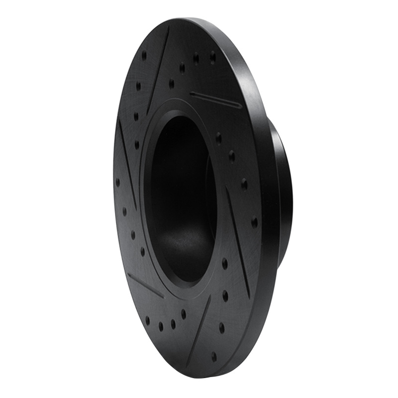 Picture of R1 74-79 Lotus Elite Front Right Drilled & Slotted Black Brake Rotor