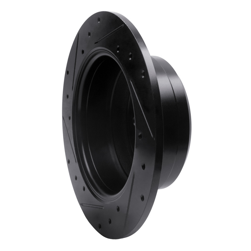 Picture of R1 67-74 Volvo 164 Rear Right Drilled & Slotted Black Brake Rotor