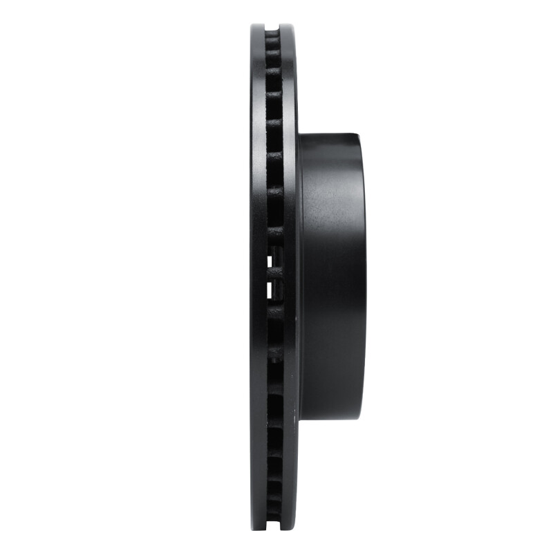 Picture of R1 82-90 Volvo 740 Front Right Drilled & Slotted Black Brake Rotor
