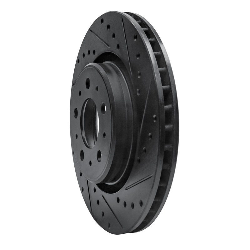 Picture of R1 98-04 Volvo V70 Front Right Drilled & Slotted Black Brake Rotor