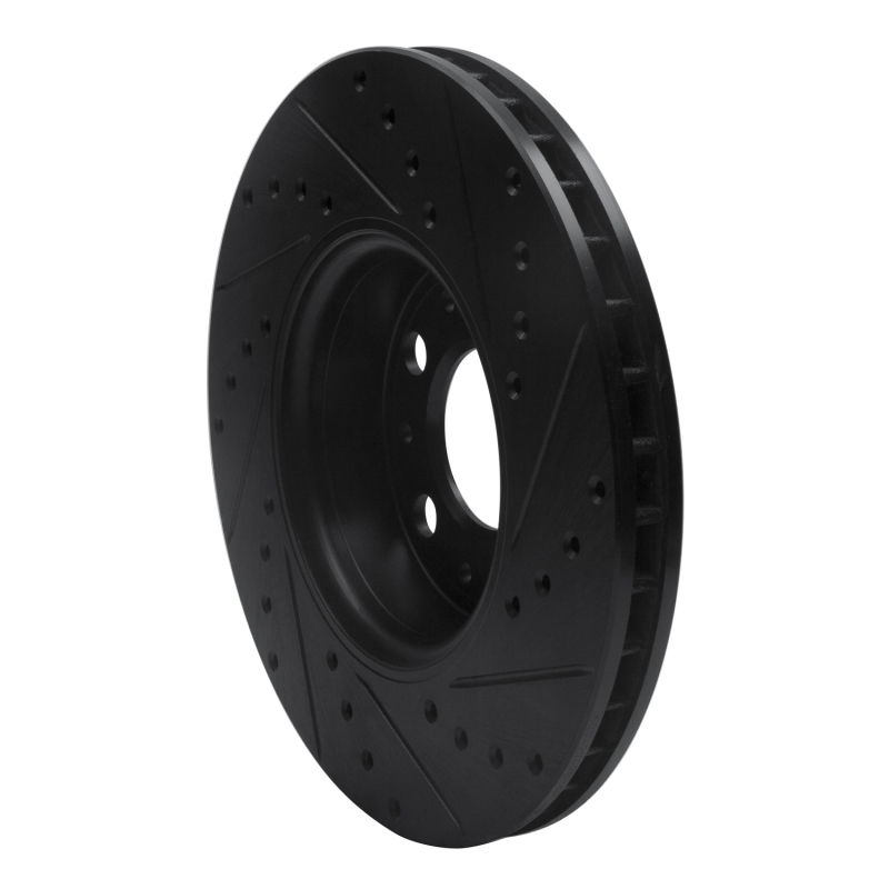 Picture of R1 99-09 Volvo XC70 Front Left Drilled & Slotted Black Brake Rotor
