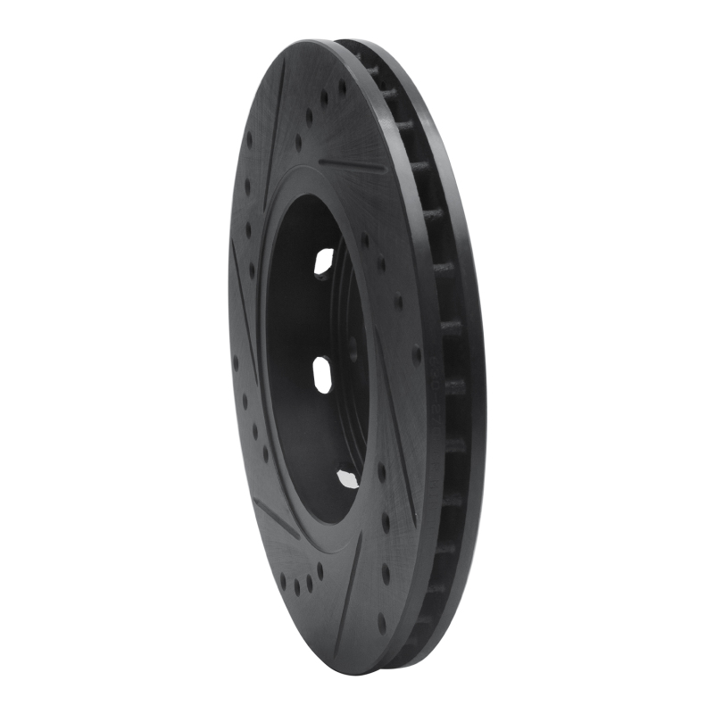 Picture of R1 00-04 Volvo V40 Front Right Drilled & Slotted Black Brake Rotor
