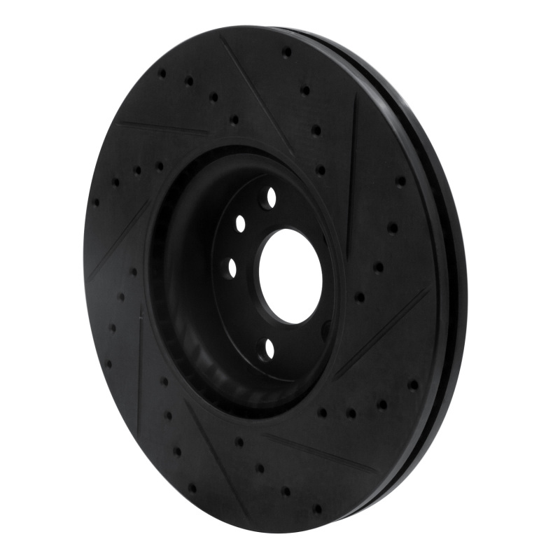 Picture of R1 16-17 Volvo XC60 Front Left Drilled & Slotted Black Brake Rotor