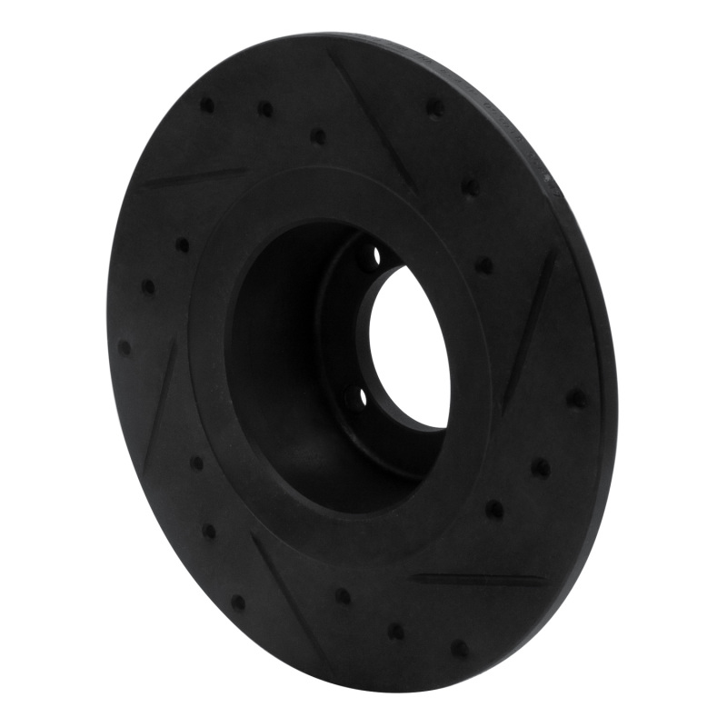 Picture of R1 67-76 BMW 1600 Front Left Drilled & Slotted Black Brake Rotor