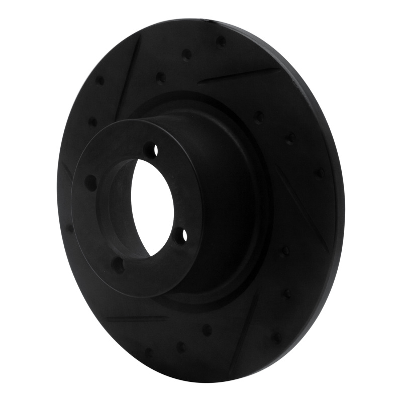Picture of R1 67-76 BMW 1600 Front Left Drilled & Slotted Black Brake Rotor
