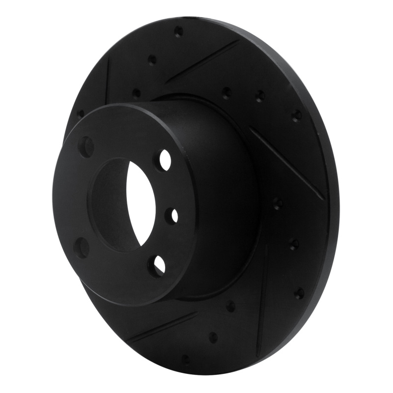 Picture of R1 77-83 BMW 320I (USA/Canada) Front Left Drilled & Slotted Black Brake Rotor