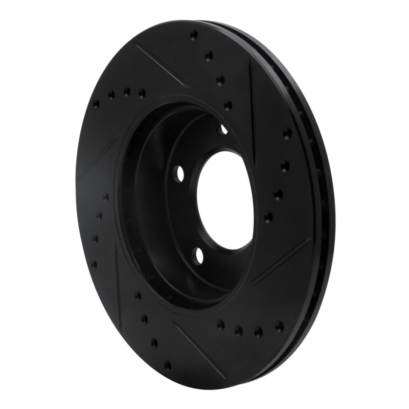 Picture of R1 91-06 BMW 325I (USA/Canada) Front Left Drilled & Slotted Black Brake Rotor