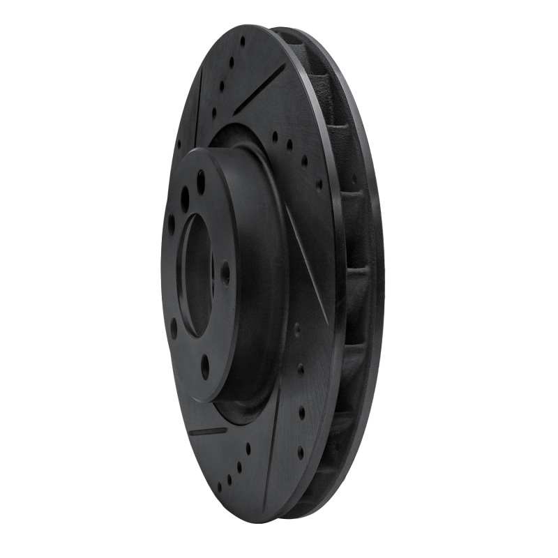 Picture of R1 95-02 BMW M3 Right Front Drilled & Slotted Black Brake Rotor
