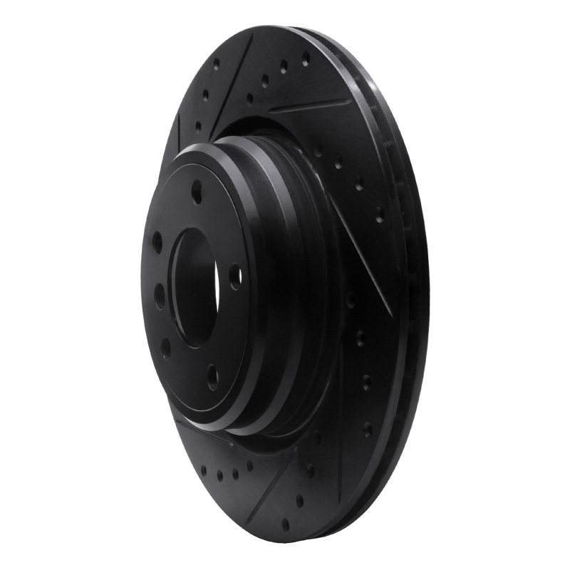 Picture of R1 95-03 BMW Z8 Rear Left Drilled & Slotted Black Brake Rotor
