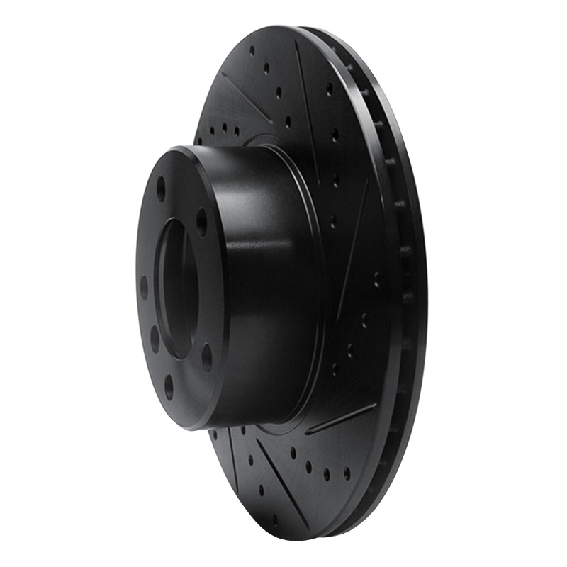 Picture of R1 96-03 BMW 525I (USA/Canada) Front Right Drilled & Slotted Black Brake Rotor