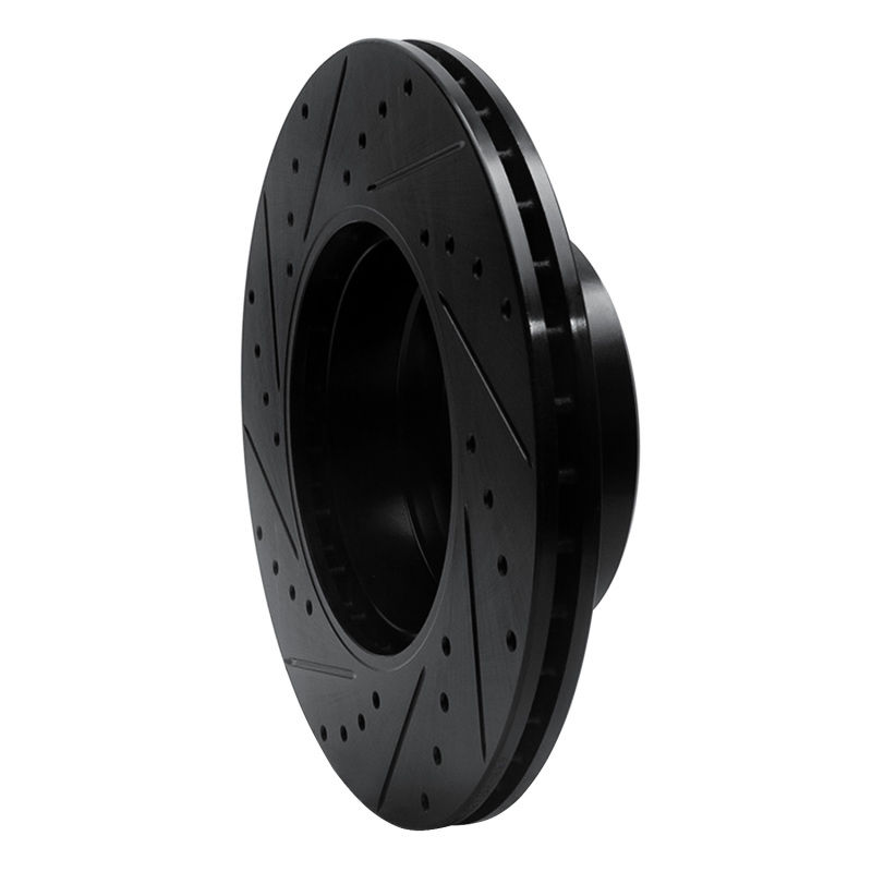Picture of R1 96-03 BMW 525I (USA/Canada) Front Right Drilled & Slotted Black Brake Rotor