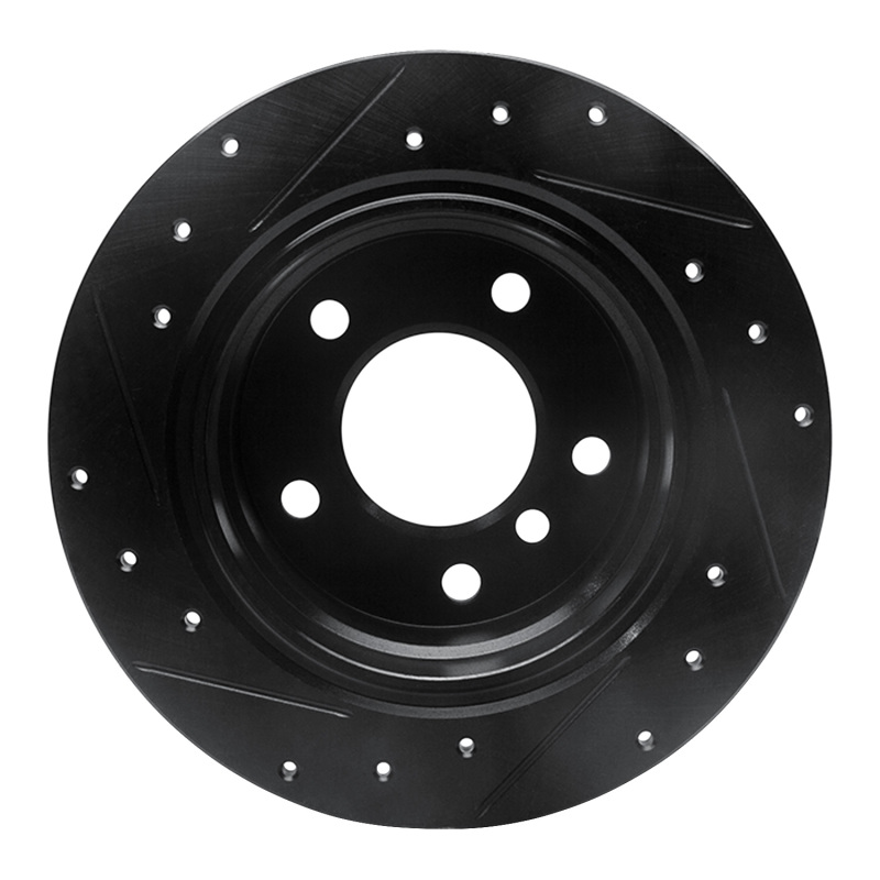 Picture of R1 96-02 BMW Z3 Rear Right Drilled & Slotted Black Brake Rotor
