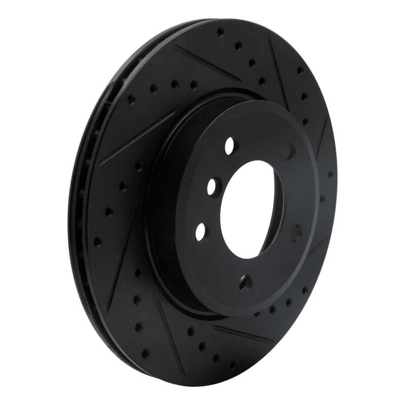 Picture of R1 99-08 BMW 325CI (USA/Canada) Front Right Drilled & Slotted Black Brake Rotor