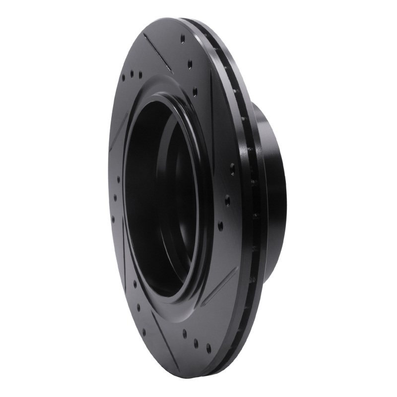 Picture of R1 03-08 BMW Z4 Rear Left Drilled & Slotted Black Brake Rotor