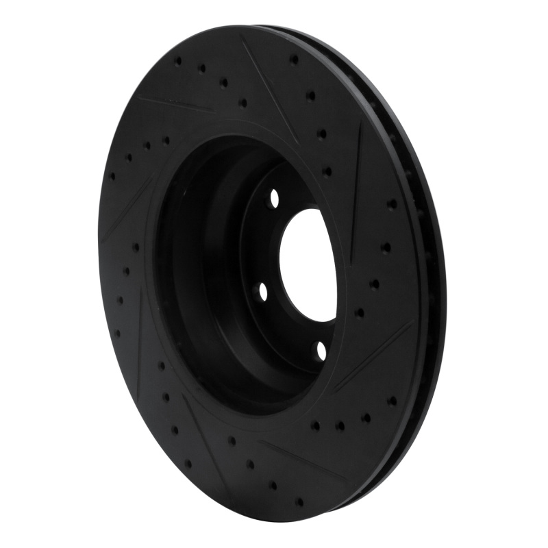 Picture of R1 06-12 BMW X1 (USA/Canada) Front Left Drilled & Slotted Black Brake Rotor