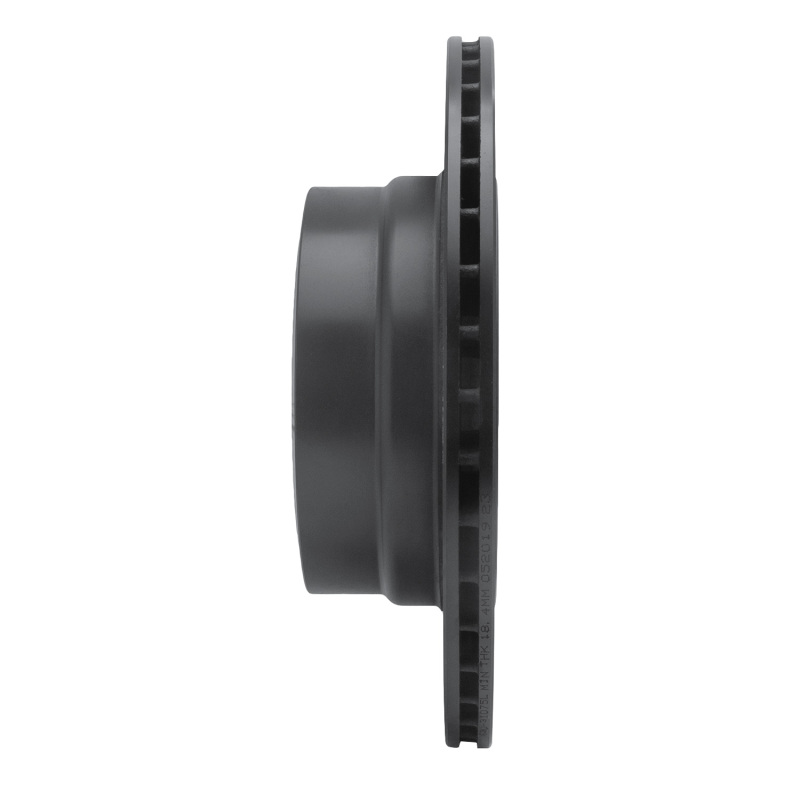 Picture of R1 06-10 BMW 528I xDrive Rear Left Drilled & Slotted Black Brake Rotor