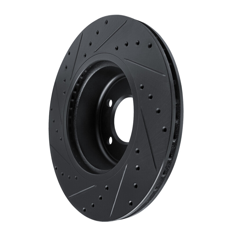 Picture of R1 09-16 BMW Z4 Front Right Drilled & Slotted Black Brake Rotor