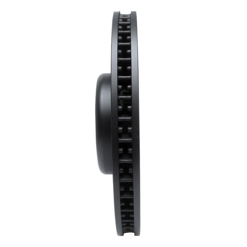 Picture of R1 16-25 BMW i5 Left Front Drilled & Slotted Black Brake Rotor
