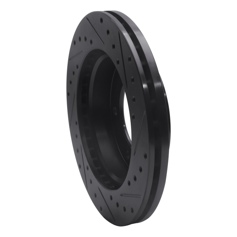 Picture of R1 01-04 Honda Passport Front Left Drilled & Slotted Black Brake Rotor
