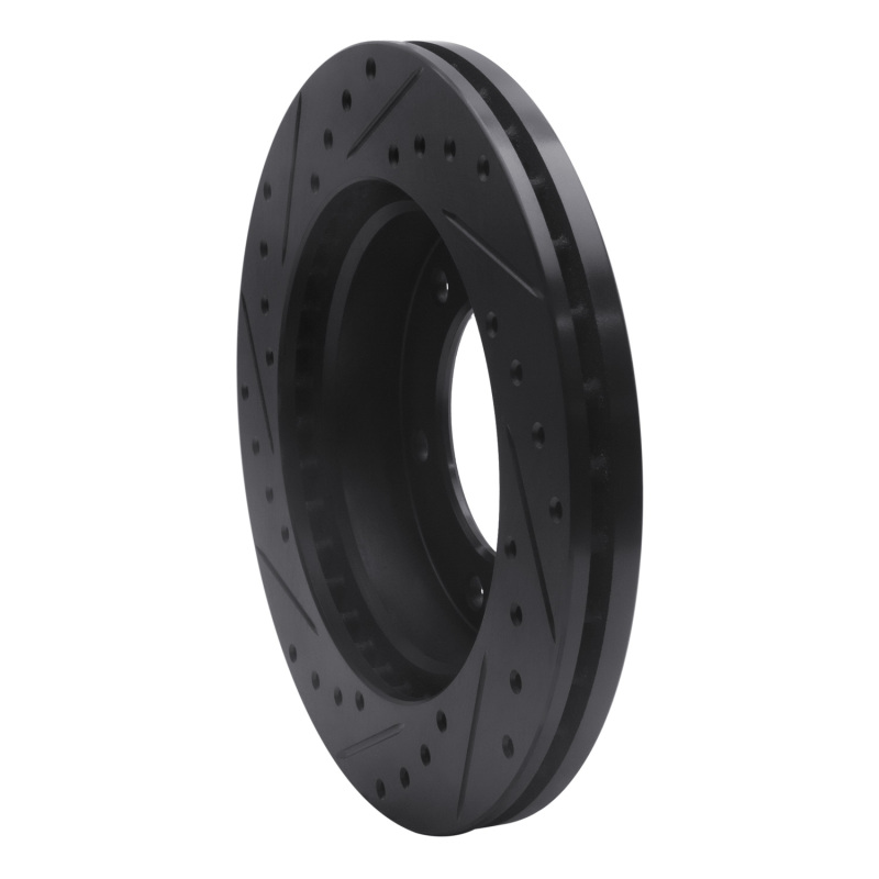 Picture of R1 01-04 Honda Passport Front Right Drilled & Slotted Black Brake Rotor