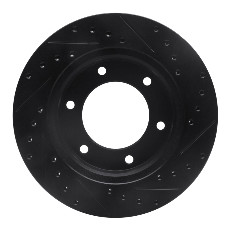 Picture of R1 01-04 Honda Passport Front Left Drilled & Slotted Black Brake Rotor