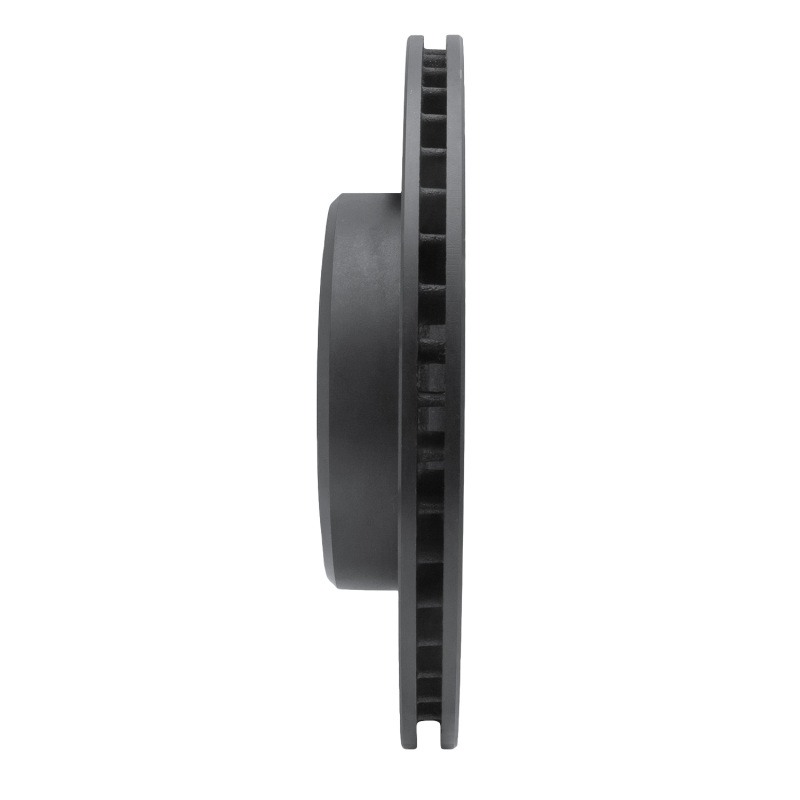 Picture of R1 06-23 Dodge Charger Rear Left Drilled & Slotted Black Brake Rotor