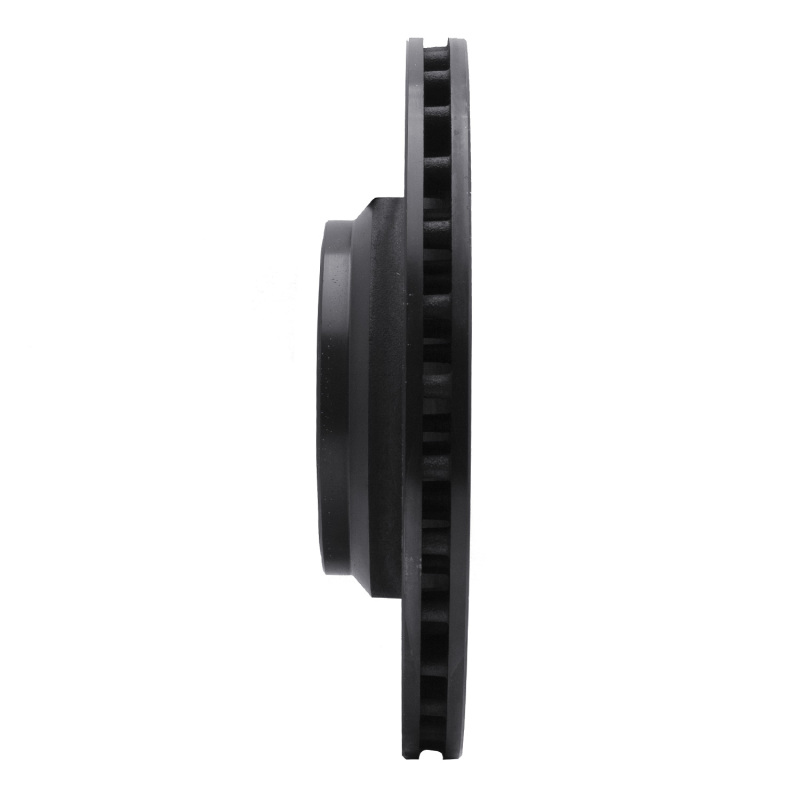 Picture of R1 05-23 Chrysler 300 Rear Left Drilled & Slotted Black Brake Rotor