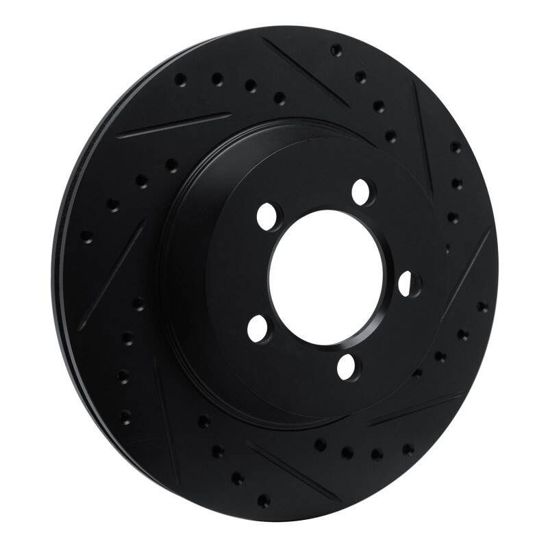 Picture of R1 65-72 Dodge Dart Front Right Drilled & Slotted Black Brake Rotor