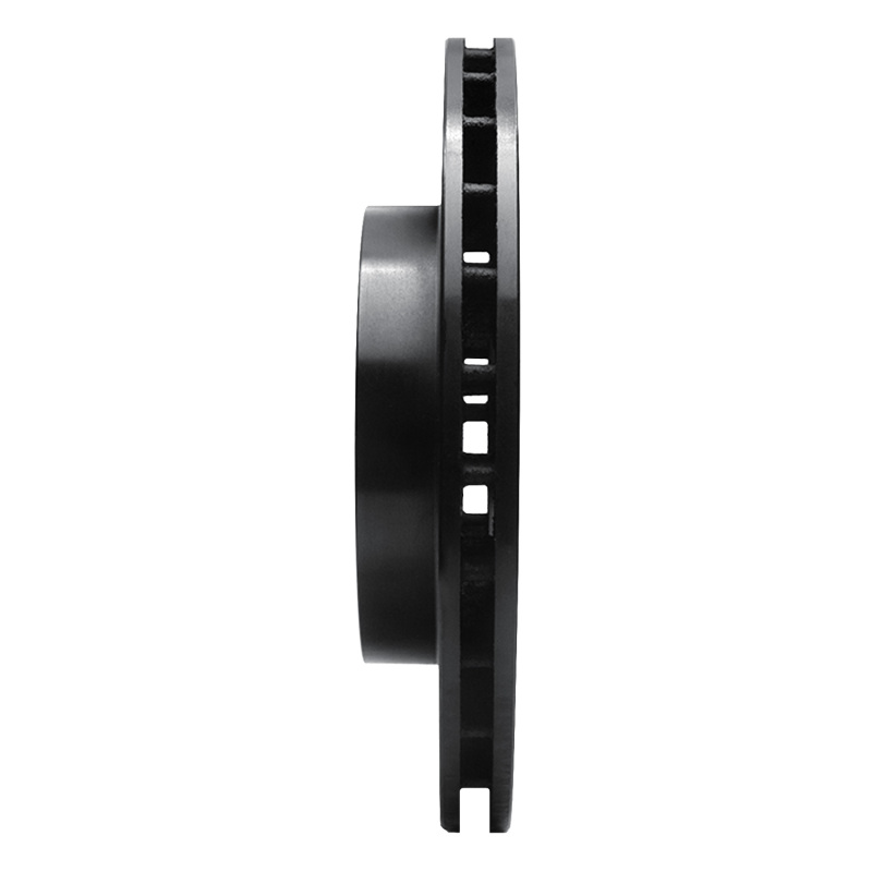 Picture of R1 93-97 Chrysler Intrepid Front Left Drilled & Slotted Black Brake Rotor